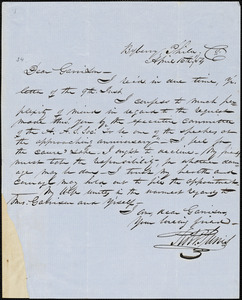 Letter from Robert Purvis, Byberry, Phila[delphia, Pennsylvania], to William Lloyd Garrison, [18]54 April 16th