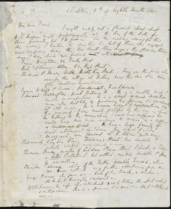 Letter from Richard Davis Webb, Dublin, [Ireland], to William Lloyd Garrison, 1840 [August] 1st