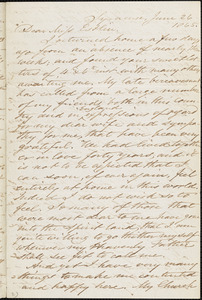 Letter from Samuel Joseph, Syracuse, [New York], to Mary Anne Estlin, 1865 June 26