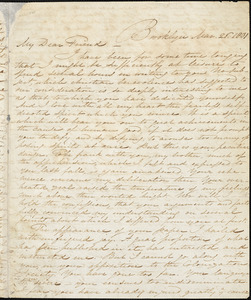 Letter from Samuel Joseph, Brooklyn, [Connecticut], to William Lloyd Garrison, 1831 Mar[ch] 26