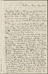 Letter from Richard Davis Webb, Dublin, [Ireland], to Mary Anne Estlin, 1865 May 31