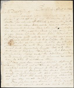 Letter from Samuel Joseph May, Brooklyn, [Connecticut], to William Lloyd Garrison, Brooklyn, [Connecticut]