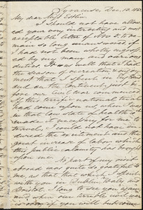 Letter from Samuel Joseph May, Syracuse, [New York], to Mary Anne Estlin, 1863 Dec[ember] 13