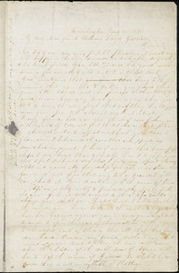 Letter from James Ballard, Bennington, [Vermont], to William Lloyd Garrison, 1831 Jan[uar]y 10
