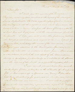 Letter from James Forten, Philad[elphi]a, [Pennsylvania], to William Lloyd Garrison, 1831 March 21st