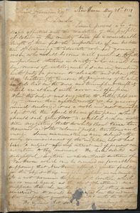 Letter from Simeon Smith Jocelyn, New Haven, [Connecticut], to William Lloyd Garrison, 1831 May 28th