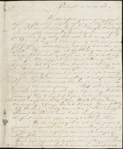 Letter from Lydia White, Philad[elphi]a, [Pennsylvania], to William Lloyd Garrison, 1831 [October] 17