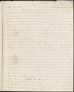 Letter from James Forten, Philadelphia, [Pennsylvania], to William Lloyd Garrison, 1831 Oct[ober] 20