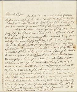 Letter from James C Jackson, Ipswich, [Massachusetts], to Maria Weston Chapman, 1839 [November 27]