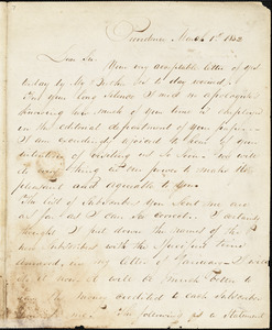 Letter from Henry Egbert Benson, Providence, [Rhode Island], to William Lloyd Garrison, 1832 March 1st