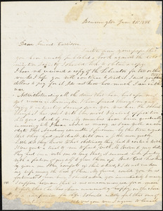 Letter from James Ballard, Bennington, [Vermont], to William Lloyd Garrison, 1832 June 20