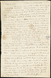 Letter from Arnold Buffum, Andover, [Massachusetts], to William Lloyd Garrison and Isaac Knapp