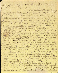 Letter from Simeon Smith Jocelyn, New Haven, [Connecticut], to William Lloyd Garrison, 1832 Dec[ember] 31st