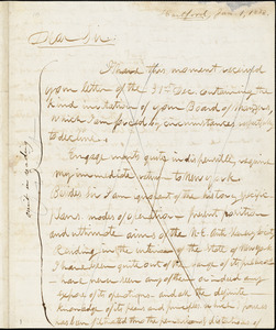 Letter from Theodore Dwight Weld, Hartford, [Connecticut], to William Lloyd Garrison, 1833 Jan[uary] 1