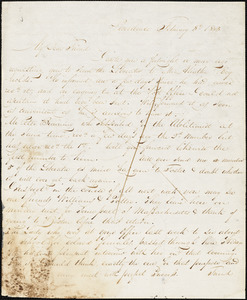 Letter from Henry Egbert Benson, Providence, [Rhode Island], to William Lloyd Garrison, 1833 February 8th