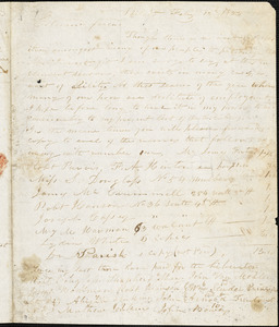 Letter from Joseph Cassey, Philad[elphi]a, [Pennsylvania], to William Lloyd Garrison, 1833 Feb[ruar]y 12