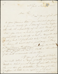 Letter from Arthur Tappan, N[ew] York, [New York], to William Lloyd Garrison, 1833 March 22