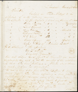 Letter from Henry Egbert Benson, Providence, [Rhode Island], to William Lloyd Garrison, 1833 March 23d