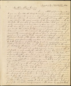 Letter from Emery Brown and Louis O. Cowan, Augusta, M[ain]e, to William Lloyd Garrison, 1833 October 21st