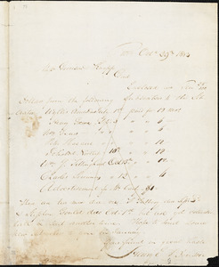 Letter from Henry Egbert Benson, Prov[idenc]e, [Rhode Island], to William Lloyd Garrisona and Isaac Knapp, 1833 Oct[obe]r 29th