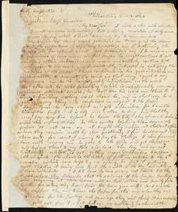 Letter from Arnold Buffum, Philadelphia, [Pennsylvania], to William Lloyd Garrison, 1834 [February] 4