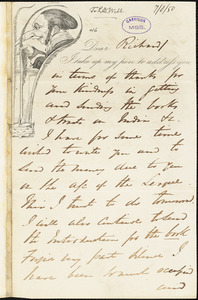 Letter from George Thompson, London, [England], to Richard David Webb, 1850 July 8