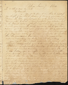 Letter from George Washington Bethune, Utica, [New York], 1834 June 7
