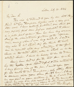Letter from Thomas Pringle, London, [England], to William Lloyd Garrison, 1834 July 30