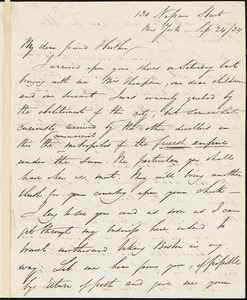 Letter from George Thompson, 130 Nassau Street, New York, [New York], to William Lloyd Garrison, [18]34 Sep[tember] 24