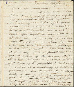 Letter from Erastus Brooks, Haverhill, [Massachusetts], to William Lloyd Garrison, 1834 Sept[ember] 26