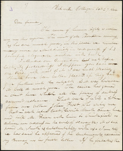Letter from George L. Lerow, Waterville College, [Waterville, Maine], to William Lloyd Garrison, 1834 Oct[ober] 27