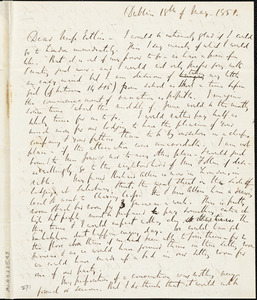 Letter from Richard Davis Webb, Dublin, [Ireland], to Mary Anne Estlin, 1851 May 18