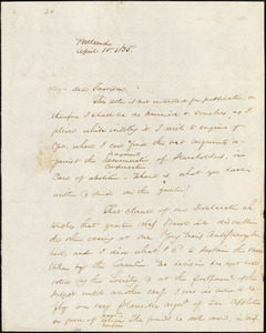 Letter from James F. Otis, Portland, [Maine], to William Lloyd Garrison, 1835 April 10