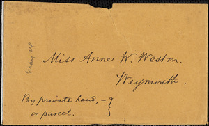 Letter from Francis Bishop, Manchester, [England], to Mary Anne Estlin, 1851 March 1