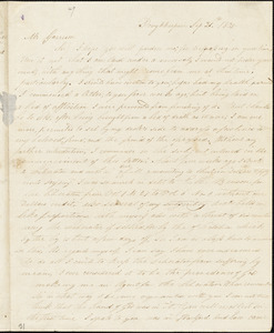 Letter from Nathan Blount, Poughkeepsie, [New York], to William Lloyd Garrison, 1835 Sep[tember] 21st
