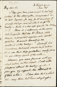 Letter from Henry Crabb Robinson, London, [England], to John Bishop Estlin, 1847 June-November 30