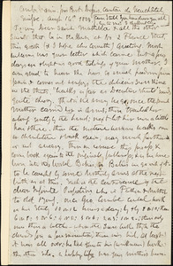 Letter from Theodore Parker, Combes Varin, Switzerland, to Matilda Goddard, 1859 Aug[ust] 16