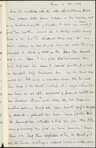 Letter from Theodore Parker, Rome, [Italy], to Matilda Goddard, 1859 Nov[ember] 11