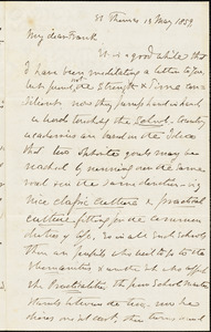 Letter from Theodore Parker, St. Thomas, [U.S. Virgin Islands], to Franklin Benjamin Sanborn, 1859 May 13