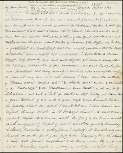 Letter from Theodore Parker, Oxford, [England], to Convers Francis, 1843 Oct[ober] 1