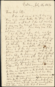 Letter from Richard Davis Webb, Dublin, [Ireland], to Mary Anne Estlin, 1853 July 26