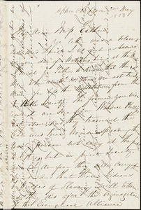 Letter from Isabella Massie, Upper Clapton, [England], to Mary Anne Estlin, 1853 May 2nd