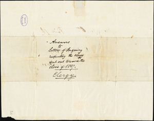 Letter, [Boston, Massachusetts], to Amos Augustus Phelps, 1837
