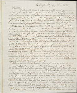 Letter from Nathaniel Briggs Borden, Washington City, [District of Columbia], to William Lloyd Garrison, 1839 Jan[uar]y 3d