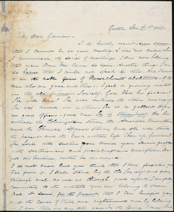 Letter from Silas Hawley, Groton, [Massachusetts], to William Lloyd Garrison, 1840 Jan[uary] 21st