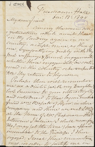 Letter from Joseph Mitford, Freemasons' Hall, [London, England], to William Lloyd Garrison, 1840 [June] 18