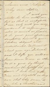 Letter from Maria Weston Chapman to Anne Warren Weston and Deborah Weston, [1825-1828]