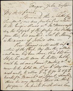 Letter from William Smeal, Glasgow, [Scotland], to William Lloyd Garrison, [18]40 [July] 30