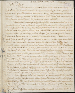 Letter from Henry Clarke Wright, Philadelphia, [Pennsylvania], to William Lloyd Garrison, 1840 Sept[ember] 8