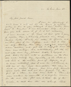 Letter from Sophia Davenport, St. Louis, [Missouri], to Anne Warren Weston, [1838] June 30